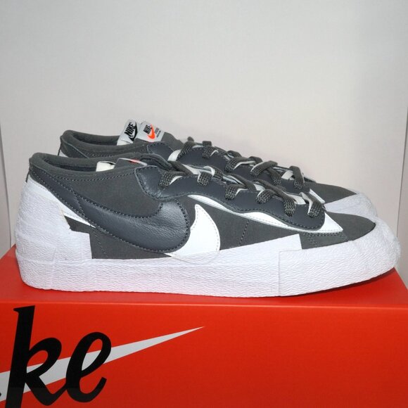 Nike x Sacai Blazer Low Iron Grey DD1877-002 Mens US 11 Brand New - Picture 7 of 11